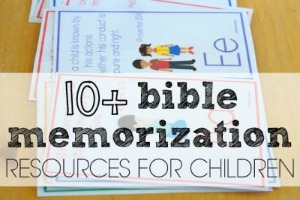 Bible Memorization Resources for Children