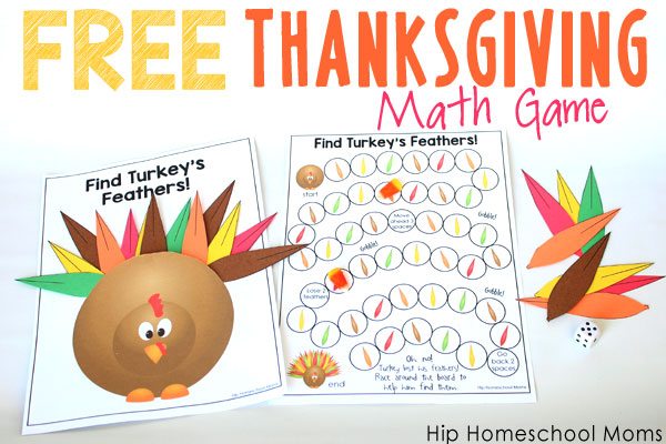 Free Printable Thanksgiving Math Game