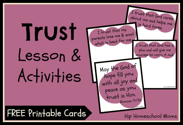 Trust Lesson & Activities (with FREE PRINTABLE)