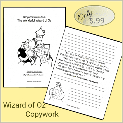 Wizard of Of Copywork